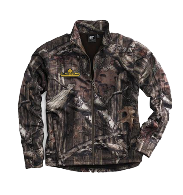 Tall White Bear Mossy Oak Camo Full Zip Jacket