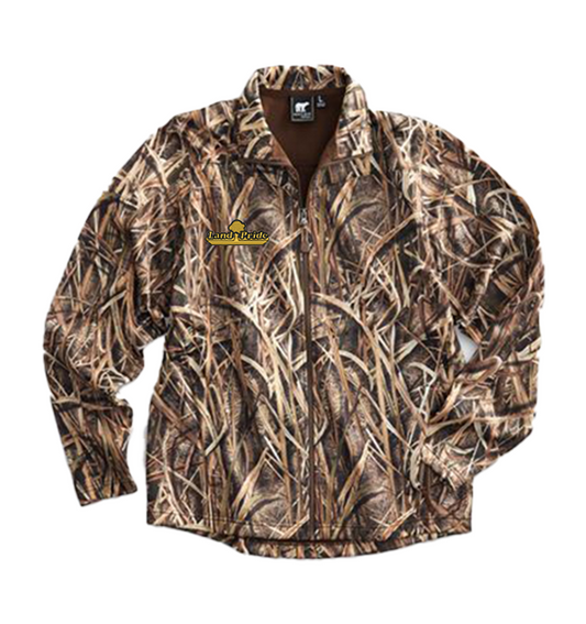 Tall White Bear Mossy Oak Camo Full Zip Jacket