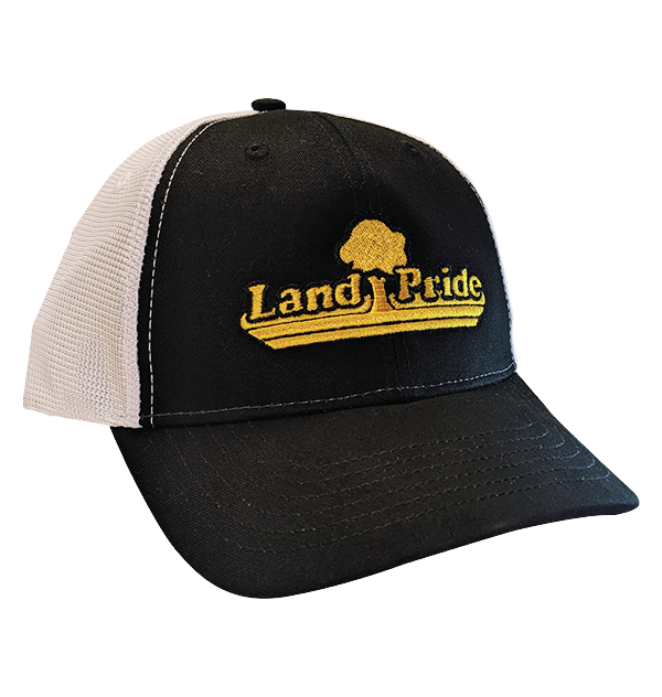 Land Pride Black & White Two Tone Cotton Twill Hat