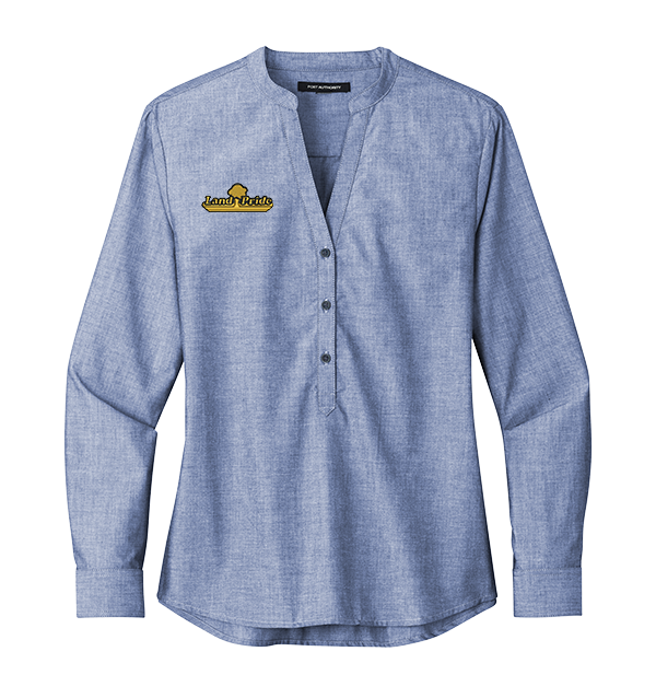 Port Authority® Ladies Long Sleeve Chambray Easy Care Shirt